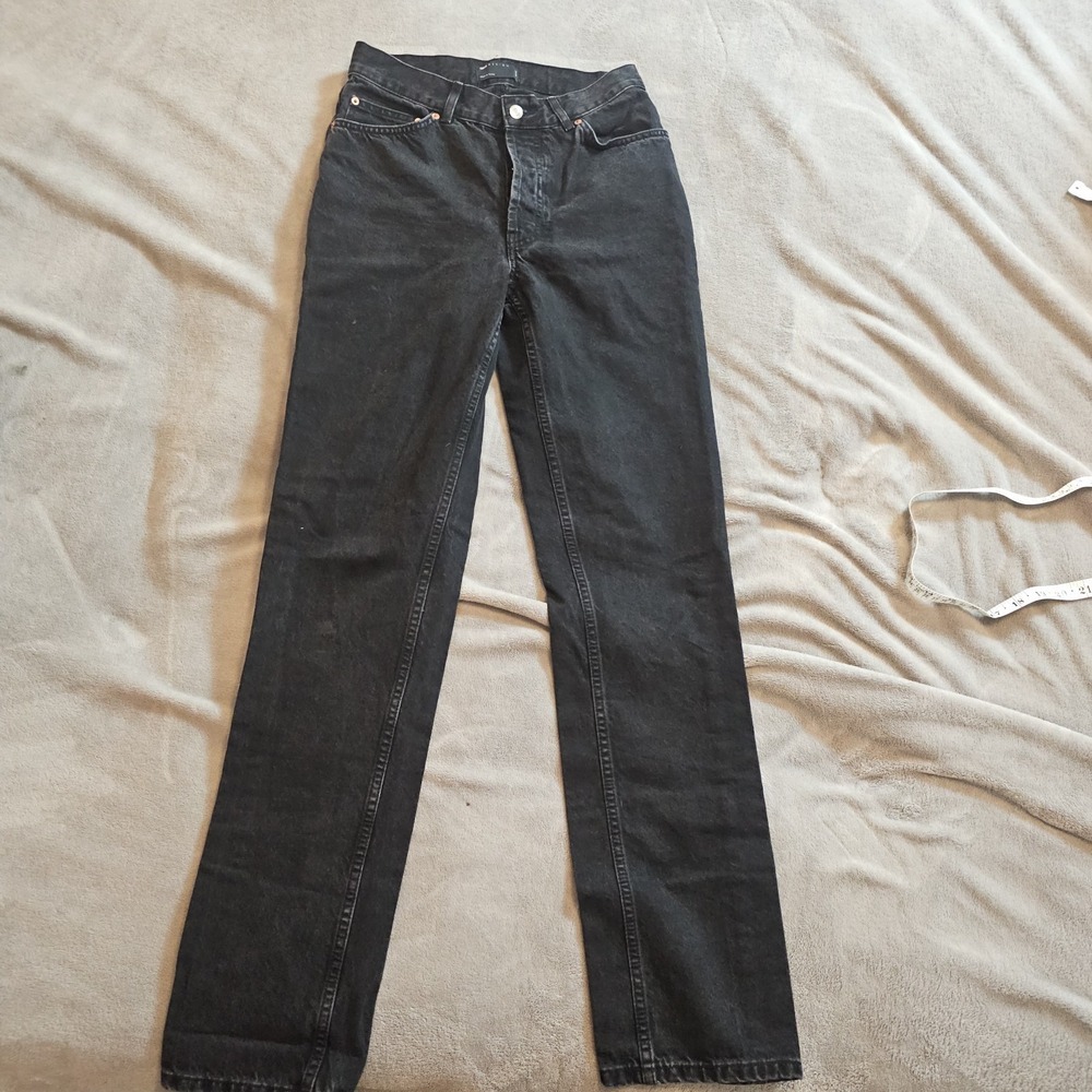 ASOS Design Tall Black Concert Gothcore Classic Straight Leg 100% Cotton Pants